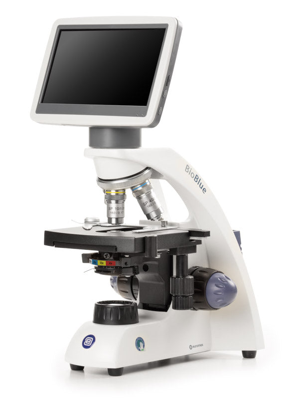 BioBlue monocular microscope with LCD screen BB.4220-LCD - www.letscopes.com