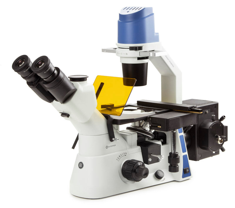 Trinoculaire omgekeerde microscoop Oxion Inverso OX.2453-PLF - www.letscopes.com