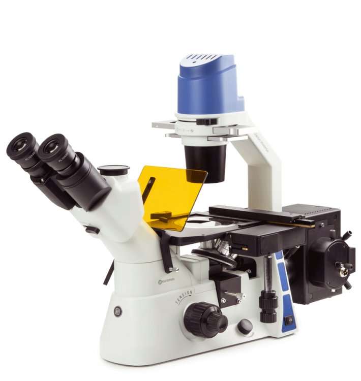 Trinoculaire omgekeerde microscoop Oxion Inverso OX.2453-PLPHF - www.letscopes.com