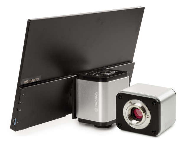 Microscoopcamera 4K UHD 16 MP met 13"-scherm VC.3048-HDS - www.letscopes.com